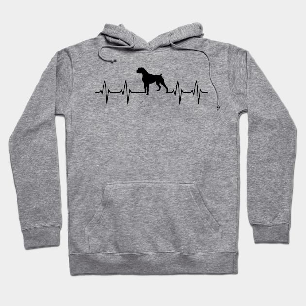 Boxer Heartbeat Hoodie by Cutepitas